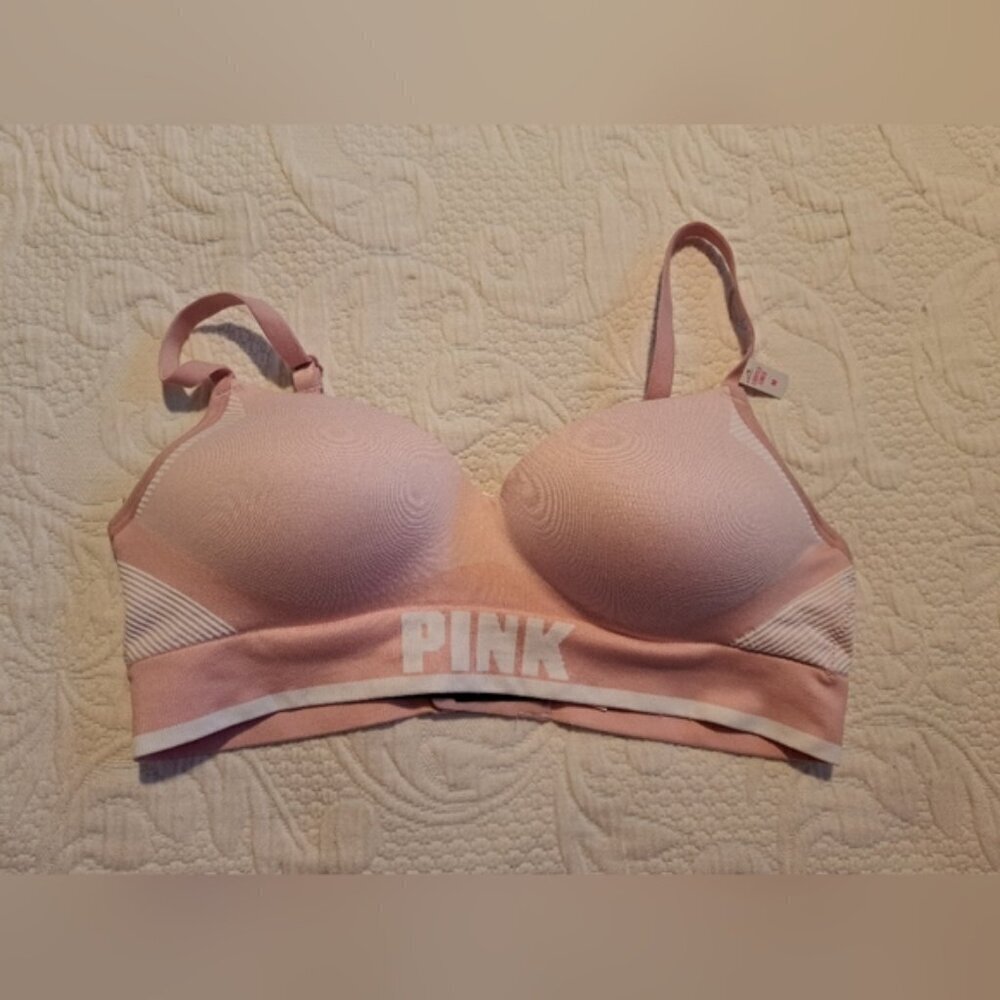 Pink Victoria's Secret size Medium Cool & Comfy wireless light lined, New